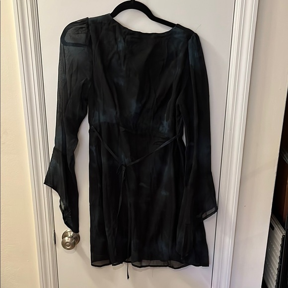 NWT Disturbia Lichen Bell Sleeve Chiffon Mini Dress - Picture 4 of 6